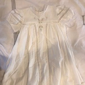 Heirloom embroidery day dress white